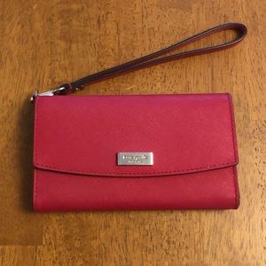 Kate Spade wristlet wallet with phone pocket